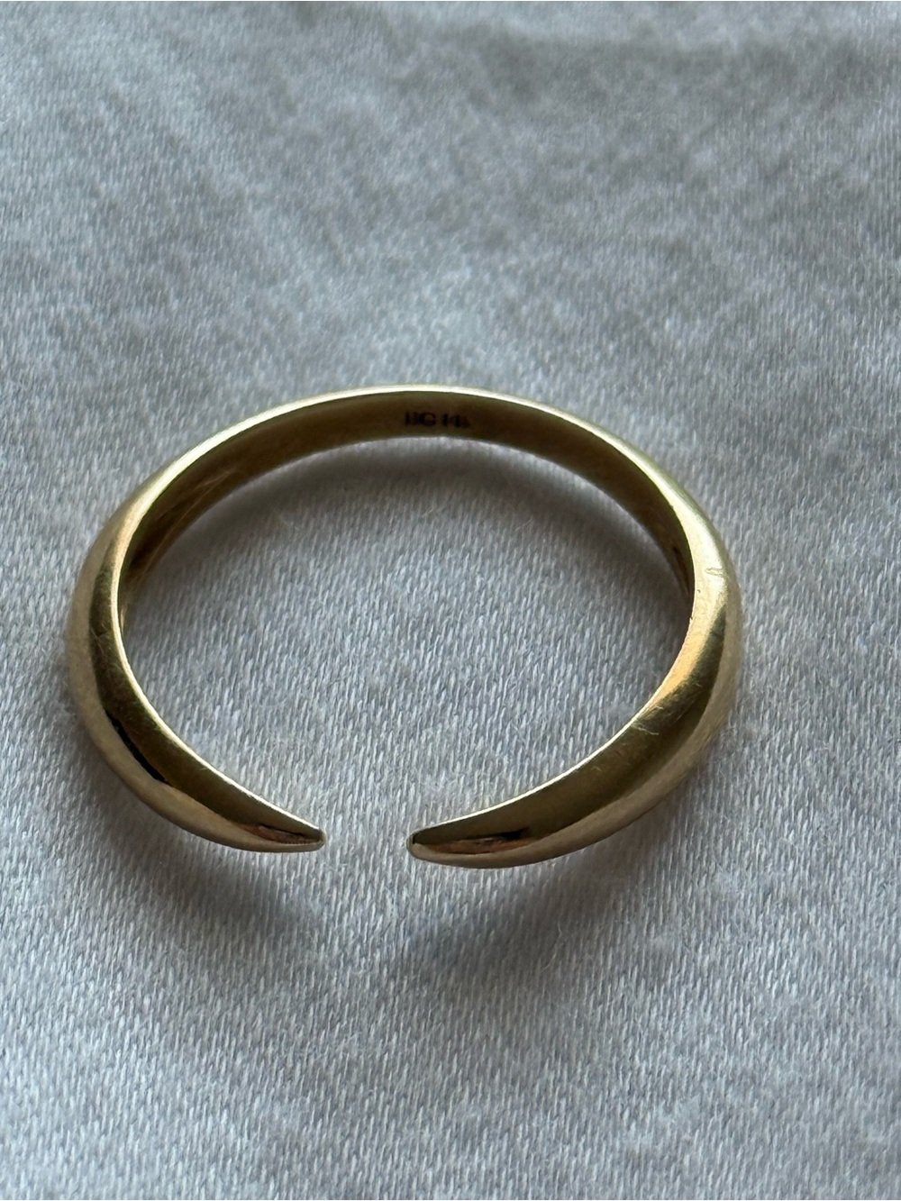 Baby Gold 14k Solid Gold Claw Ring - size 9 - Picture 4 of 4